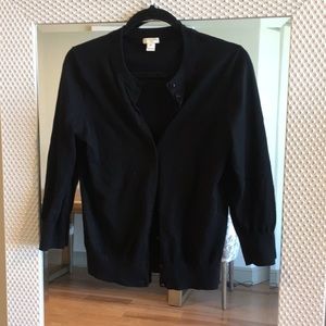 J. Crew Clare Black Cardigan